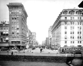 G Street east from 15th Street, Washington, D.C. street scene ca.  between 1910 and 1926