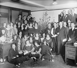 Western Electric Company group at a Christmas party ca.  between 1910 and 1926