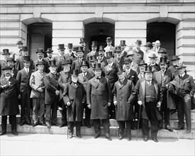 Peace Commission group photo, including politician William Jennings Bryan ca.  between 1910 and 1935