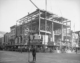 Building under construction: future home of Federal American National Bank, Washington, D.C. ca.  between 1910 and 1920