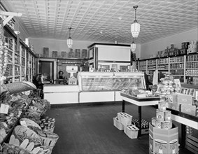 Interior of D.G.S. Grocery Store, 4709 Wisc. Ave., N.W., Washington, D.C. ca. between 1910 and 1935