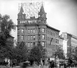 Electric sign Food Will Win the War, Don't Waste It, 7th & Pennsylvania Ave., N.W., Washington, D.C.. ca.  between 1910 and 1920
