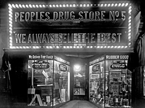 People's Drug Store exterior at 8th & H Streets, N.E., Washington, D.C. ca.  1910