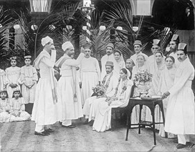 Hindu wedding in India ca.  between 1909 and 1919
