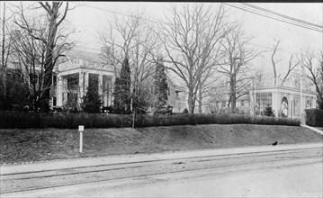 Chevy Chase Club, with road in foreground, Chevy Chase, Maryland ca. 1909