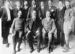 President Caranza of Mexico & aides ca. between 1909 and 1919