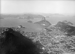 Aerial view of Rio de Janeiro Brazil ca. between 1909 and 1919