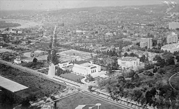 View of Washington D.C. from top of the Washington Monument ca. between 1909 and 1920