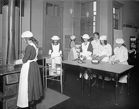 Red Cross vocational education, Dietetic, Morse School students ca. between 1909 and 1940