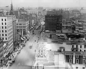 F Street from the roof of the Willard Hotel ca. between 1909 and 1920