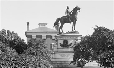 Equestrian statue of George Henry Thomas at Thomas Circle in Washington D.C. ca. between 1909 and 1923