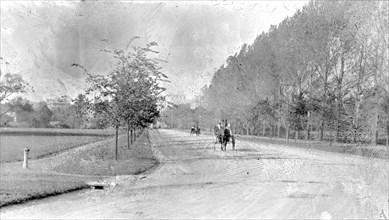 Horses on speedway, Washington, D.C. ca. between 1909 and 1923