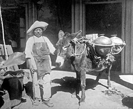 Mexico. Water peddler, Oaxaca ca. between 1909 and 1920