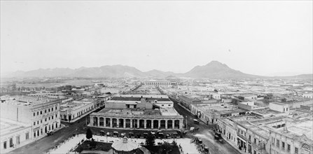 Aerial view of Chihauhau Mexico taken from tower of Cathedral ca. between 1909 and 1920