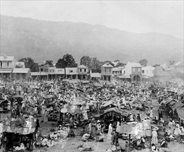 Haiti, Port-au-Prince, Market Square ca. between 1909 and 1920