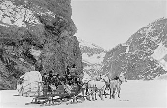 Alaska stage entrance to Keystone Canyon ca. between 1909 and 1920