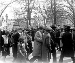 Communist Protestors marching in Washington D.C. ca. between 1915 and 1930