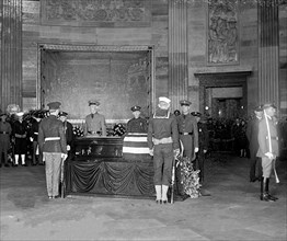William Howard Taft lying in state in the Rotunda of the Capitol ca. 1930