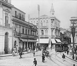 Street scene - Largo de Thesouri, Sao Paolo Brazil ca. between 1909 and 1920