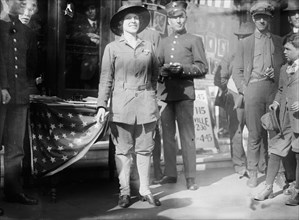 Miss Dora Rodrigues recruiting during World War I ca. between 1909 and 1940