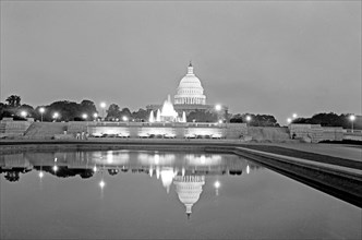 U.S. Capitol at night, Washington, D.C ca. between 1909 and 1940