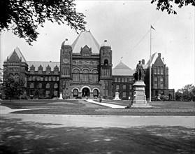 Ontario Legislative Building located in Queens Park, Toronto, Ontario, Canada ca. between 1909 and 1923