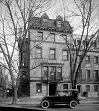 The residence of United States Secretary of State Charles Evans Hughes located at 1529 18th Street, NW in the Dupont Circle neighborhood of Washington, D.C. ca.  1921