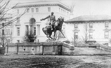 General Sheridan equestrian statue ca.  between 1918 and 1920