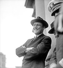 Franklin D. Roosevelt smiling (before his presidency) ca.  between 1918 and 1920