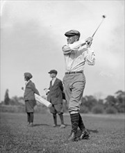 Speaker of the House Frederick Gillett playing golf ca.  between 1918 and 1920