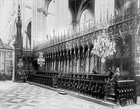 Amiens Cathedral in France ca.  between 1918 and 1928