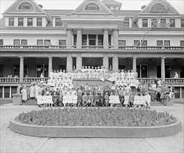 Washington Sanitarium, [Takoma Park, Maryland], nurses & employees group photo ca.  between 1918 and 1928