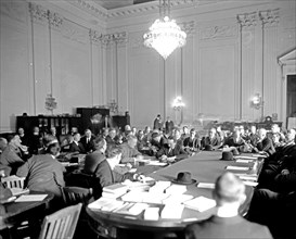 Pershing testifying before House & Senate Military Affairs Committee ca.  between 1918 and 1928