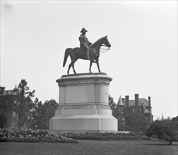 Scott equestrian statue, Scott Circle [Washington, D.C.] ca.  between 1918 and 1920