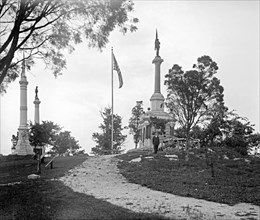 Monuments at Chickamauga and Chattanooga National Military Park, Tennessee and Georgia ca.  between 1918 and 1920