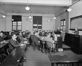 George Washington University, students in classroom, [Washington, D.C.], ca.  between 1918 and 1928