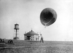 U.S. Weather Bureau. Weather balloon ca. between 1909 and 1920
