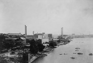 Bird's-eye view of Georgetown waterfront, Washington, D.C. ca. [between 1909 and 1932]