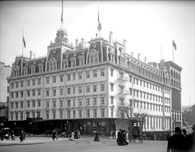 Ebbitt House Hotel at 1344 F Street, N.W., Washington, D.C. with Fourteenth Street at right ca. between 1909 and 1923