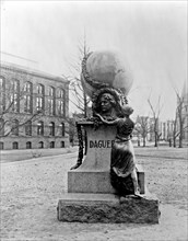 Monument to Louis Daguerre on Smithsonian grounds, Washington, D.C. ca. [between 1909 and 1932]