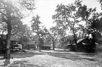 Cabins in Redstone National Park. Sequoia National Forest, Tulare County, California ca. 1909