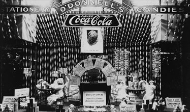 Window display featuring Pond's Extract products in O'Donnell's drugstore, probably in Washington, D.C. ca. 1909