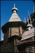 Cathedral of the Dormition (1711-1717), south chapel of St. Nicholas, southeast view, Kem, Russia; 2000