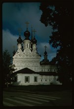 Church of the Ascension (1648-49, 1670s, 1742), east view, Velikii Ustiug, Russia 1996.