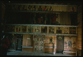 Church of the Intercession (1764), icon screen, Kizhi Island, Russia; 1993