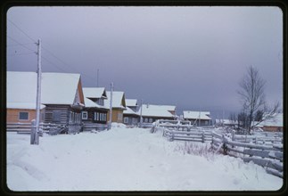 Log houses (19th-20th centuries), Izhma village, Russia 1998.