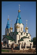 Cathedral of the Intercession (new), (1999-2002), southeast view, Blagoveshchensk, Russia; 2002