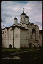 St. Cyril (Kirill)-Belozersk Monastery, Church of the Transfiguration over the Water Gate (1595), northeast view, Kirillov, Russia 1991.