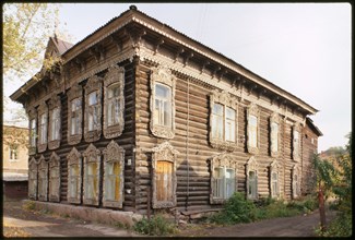 Wooden house, Tatarskaia Street #40 (around 1900), Tomsk, Russia; 1999