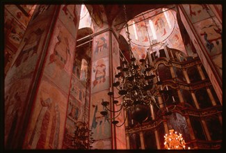 Cathedral of St. Sophia (1568-70), interior, east view, Vologda, Russia 1996.